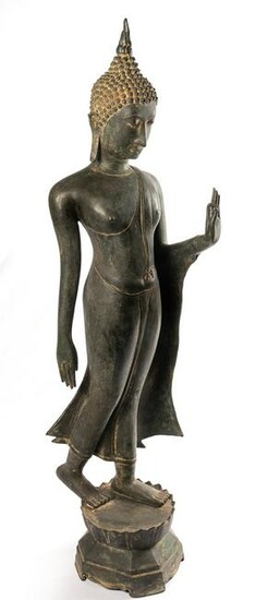 18th Century Antique Sukhothai Bronze Protection