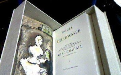 1989 Book Marc Chagall Odyssee 2 volumes 43 Lithographs