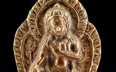 19th C. Tibetan Brass Deity