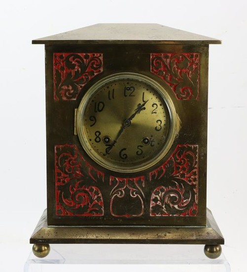 19th/20thC Bronze Mantel Clock
