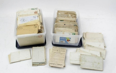 19thC American Pre-Stamp Letters, Envelopes