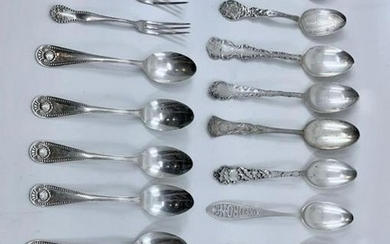 Group of Sterling Silver Spoons and Cocktail Forks