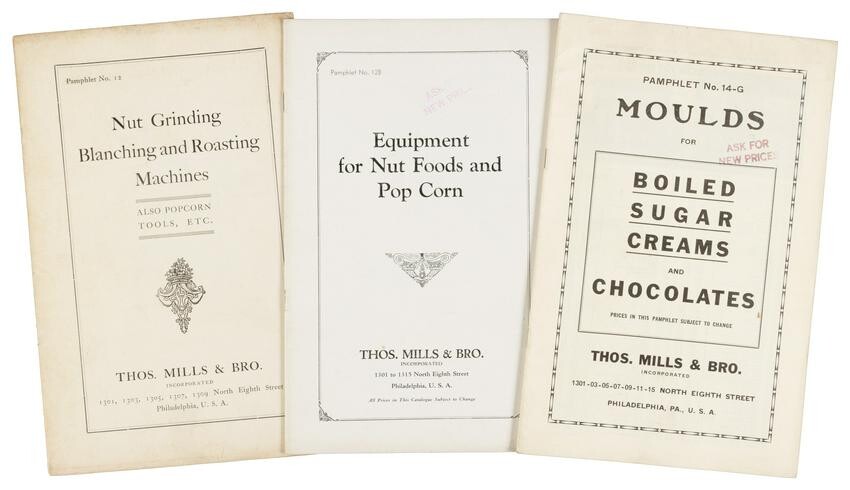 3 trade catalogs from Thos. Mills & Bro. c.1930