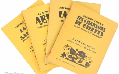 4 книги на французском языке, оформленные русскими...