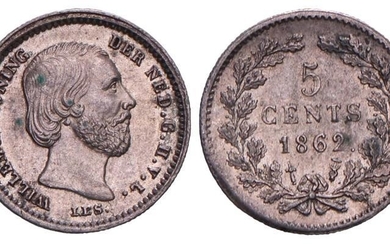 5 Cent Willem III 1862. FDC -.