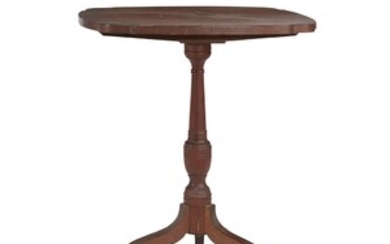 Federal walnut candlestand New Jersey or Pennsylvania, early 19th...