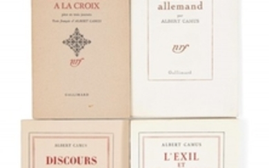 Albert CAMUS 1913-1960 Réunion de 3 ouvrages en édition originale, sur grands papiers