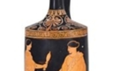 AN ATTIC RED-FIGURED LEKYTHOS, ATTRIBUTED TO THE ACHILLES PAINTER, CIRCA 450 B.C.
