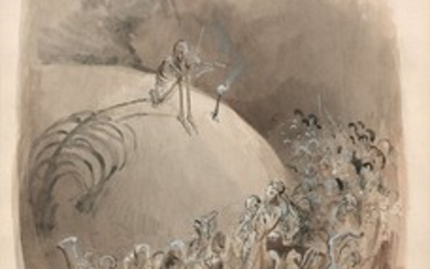 Gustave Doré Strasbourg, 1832 - Paris, 1883 Recto : La Danse macabre ; Verso : Hamlet