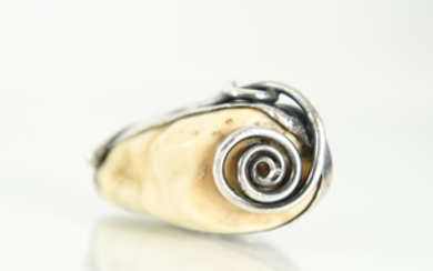 LARGE HANDMADE STERLING SILVER RING