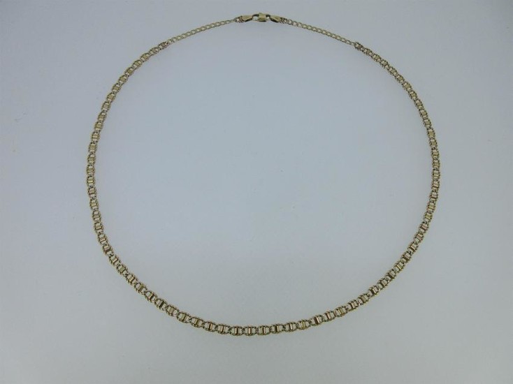 A 9ct gold fancy link chain necklace by Unoaerre