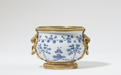 A Chinese porcelain bowl in Louis XVI ormolu mountings
