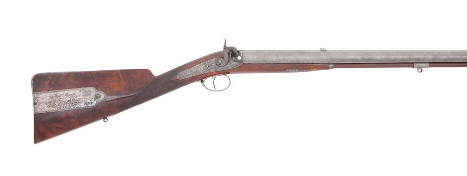 A Fine And Rare Irish 17-Bore Percussion Single-Trigger D.B. Sporting Rifle, By Wm. & Jn. Rigby, Dublin, No. 9275 For 1844