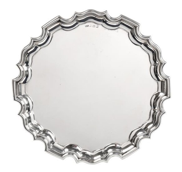 A George VI Silver Salver, by Capewell and Rainey, Birmingham,...