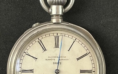 A. LANGE & SOHN : Important chronomètre de pont demi-seconde, Glashütte, N°64872. Boîtier en argent...