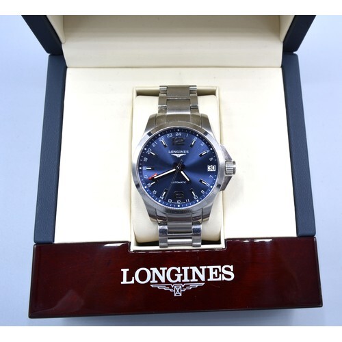 A Longines Conquest Stainless Steel Cased Gentleman's Wrist ...