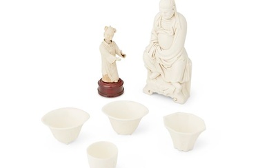 A group of Chinese Dehua and whiteware ceramics