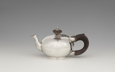 A miniature Bremen silver teapot