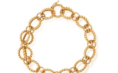AN 18K GOLD 'CIRCLE ROPE' BRACELET, DESIGNED BY SCHLUMBERGER...