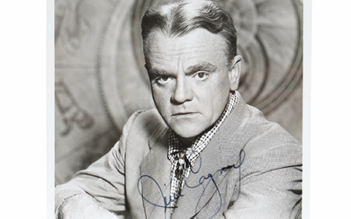 AUTOGRAPH. AMERICAN ACTOR JAMES CAGNEY, WHO WON AN ACADEMY AWARD IN 1942.