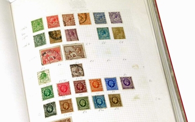 Album containing various British used and unused stamps