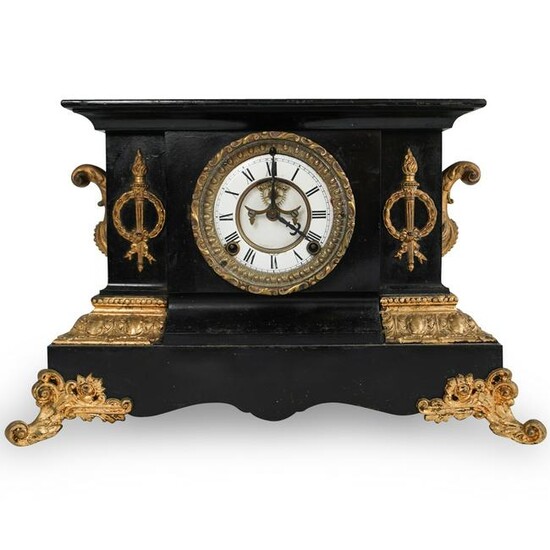 Ansonia Metal And Bronze Mantle Clock