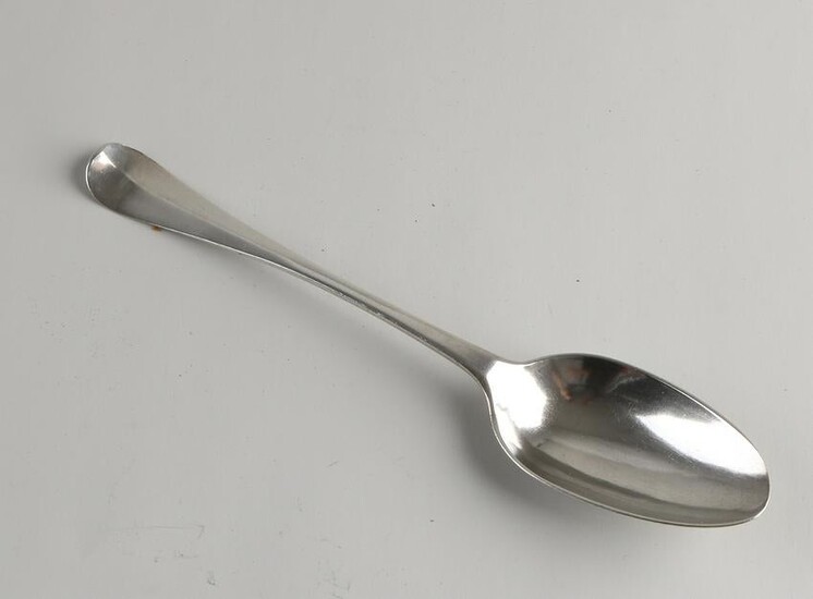 Antique 18th century silver spoon with initials and