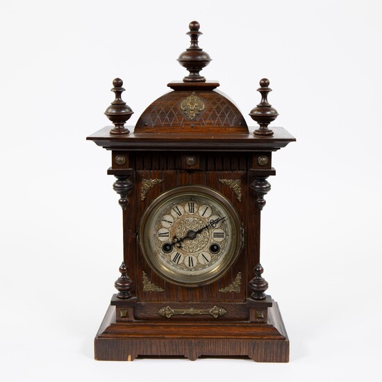 Antique Junghans table clock, ca 1880, marked