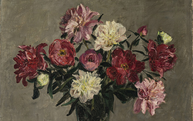 Anton Lamprecht - Floral still life with dahlias