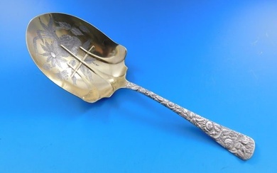 Arlington by Towle Sterling Silver Berry Spoon Gold Washed Small 7 3/4" Serving