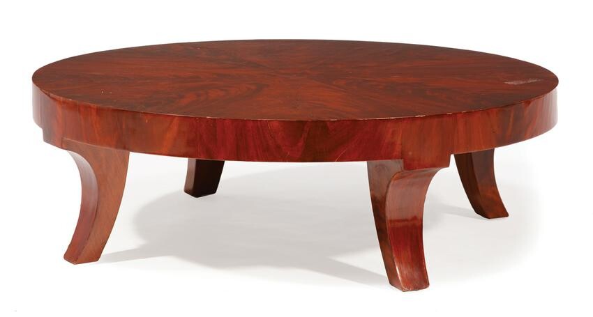 Art Deco Figured Mahogany Low Table