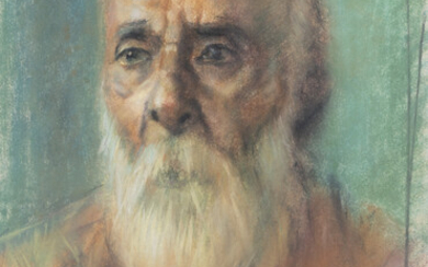 BIKASH BHATTACHARJEE (1940-2006) Untitled (Portrait of an Old Man)