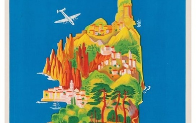 BOUCHER, Lucien (1889 – 1971). Air France / Corse. 1949. Pa...