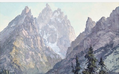 Bill Freeman "Majic Peaks" (Oil on Canvas)