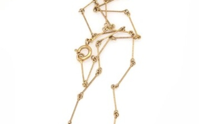 SOLD. Björn Weckström: A "Kaira" necklace of 14k gold. Weight app. 8.8 g. L. app. 51 cm. Lapponia 1988, Finland. – Bruun Rasmussen Auctioneers of Fine Art