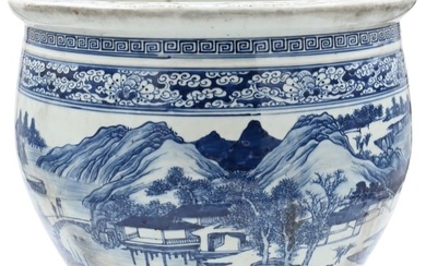 Blue and White Chinese Jardiniere