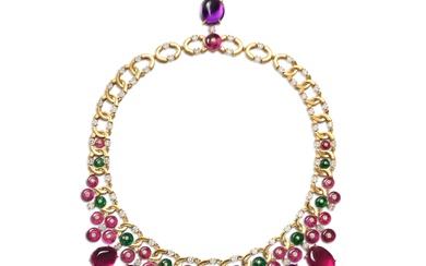 Bulgari Gem Set and Diamond Necklace | 寶格麗 | 寶石 配 鑽石 項鏈