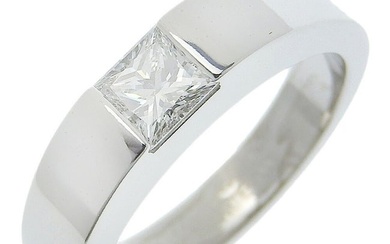 Cartier CARTIER tank diamond ring K18 white gold x 0.45 approximately 8.6g ladies I220823146