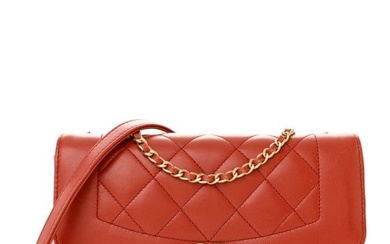 Chanel Lambskin Quilted Medium Vintage Flap Bag Red