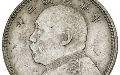 China, Yuan Shih-Kai, 10 Cents year 3 (1914), KM Y 326, L&M...