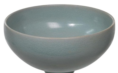 Chinese Celadon Glazed Footed Bowl