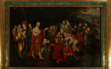 "Christ Blessing the Children", Italo-Flemish school of the 16th century