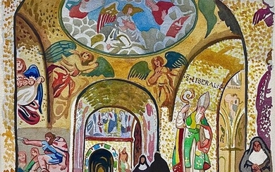 Clare WHITE (1903-1997) Inside Monreale Cathedral, Sicily Wa...