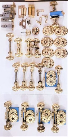 Collection Of Baldwin Brass Knobs And Matching Locks