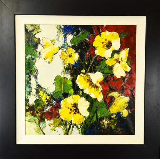 Contemporary Oil Painting Floral Subject
