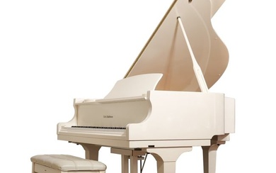 D. H. BALDWIN C152 WHITE BABY GRAND PIANO