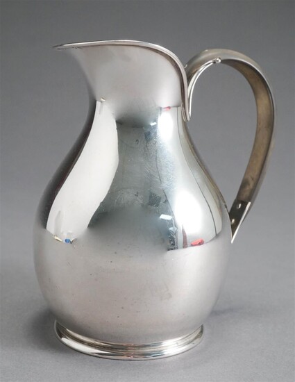 Danish 833-Silver and Ebony Handled Jug-Pitcher, 6.5 gross oz, H: 5-1/2 in
