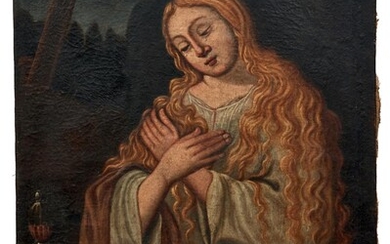 Die heilige Maria Magdalena als Büßerin in der Grotte, Süddeutschland, 18. Jh.