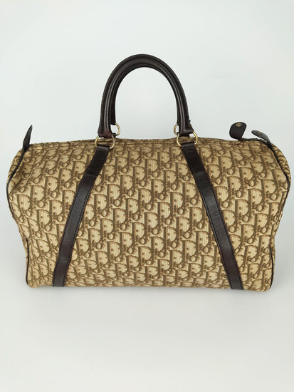 Dior Boston model handbag in monogram canvas