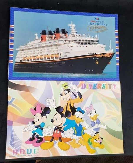 Disney Cast Paper Magazines Cruise Line Inaugural